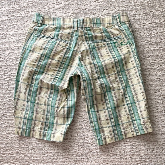NWOT - O’Neill Yellow and Green Checkered Shorts - Picture 2 of 2